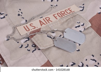 Us Air Force Uniform With Dog Tags