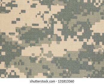 US Army Acu Digital Camouflage Fabric Texture Background