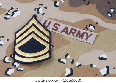 US ARMY Desert Pattern Battle Dress Uniform With Rank Patch