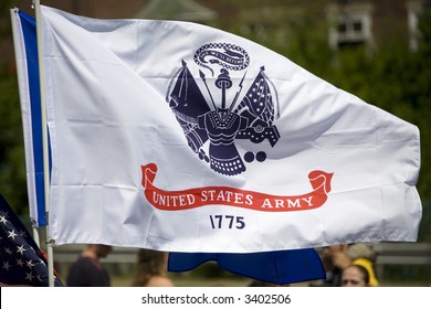 US Army Flag, Memorial Day Parade, Auburn, NY