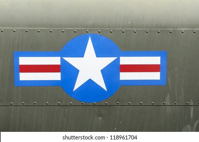 US. Army Logo On Old Air Plane