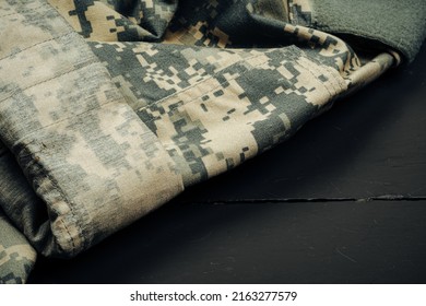 US Army Military Khaki Uniform Close Up