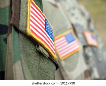 US Army Uniform Badge Flags