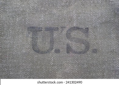 Us Army Uniform Marked With The U.S. Background