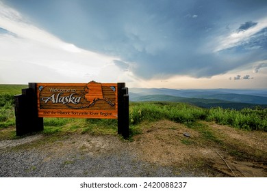 US Canada border at Little Gold, Fortymile River Region