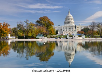 US Capitol Building in Autumn - Washington DC United States - Shutterstock ID 120159808