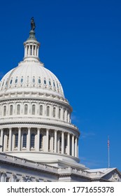 US Capitol Building Congress, Washington DC. Detail Of Capitol Dome And Chamber. Washingon DC