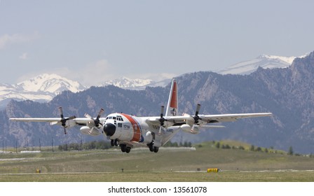 US Coast Guard C-130 taking off