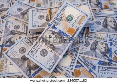 US Currency banknotes as a background