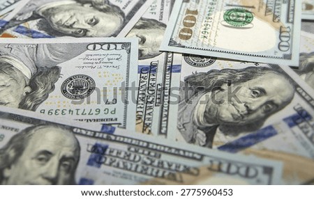 US dollar banknotes close view financial background money cash economy concept