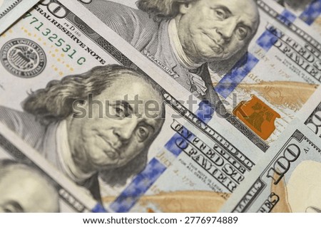 US dollar banknotes close view financial background money cash economy concept