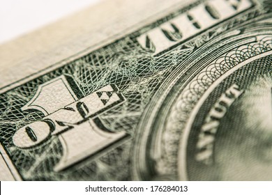 US Dollar Bill, Super Macro, Close Up Photo