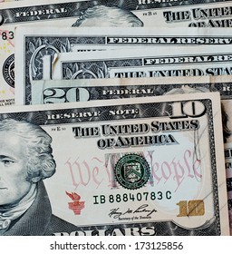 US. dollar bills. - Shutterstock ID 173125856