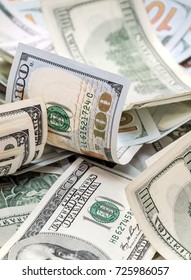 US dollar bills as financial and business background. - Shutterstock ID 725986057