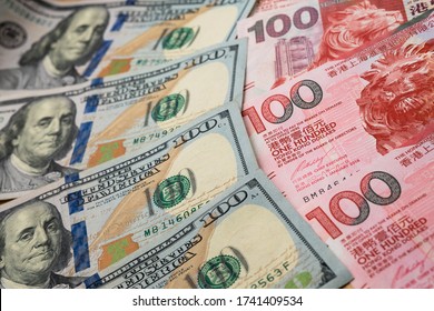 US dollar and Hong Kong dollar
