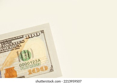 US Dollar Paper Currency On White Background.