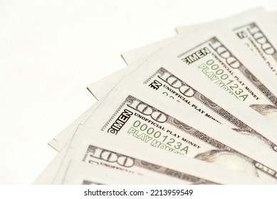 US Dollar Paper Currency On White Background.