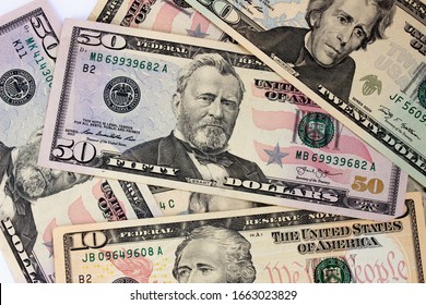 US dollars close up. Money and business