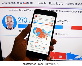 U.S. Election 2020: Joe Biden Will Be The 46th U.S. President For Victories Over Donald Trump. Live Preview Of Election Results On Your Mobile Phone Screen On The News Page.