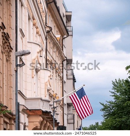 The US Embassy in Bratislava is one of the US representative offices in Slovakia. It was founded in 1993 after the creation of an independent Slovak Republic.USA flag.