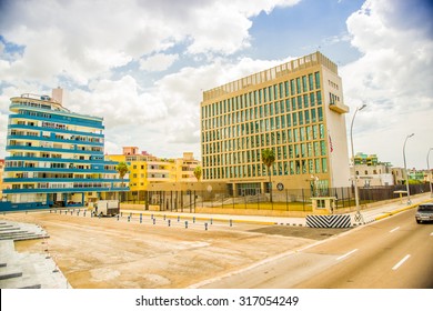 The US Embassy In The City Of Havana, Cuba