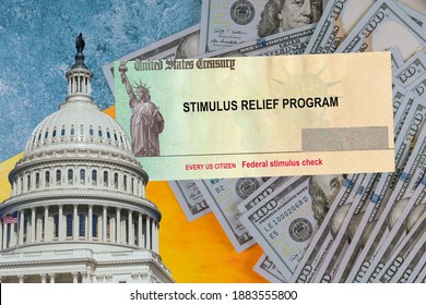 U.S. Federal Cash Incentive Coronavirus COVID-19 On Global Pandemic Lockdown Stimulus Package Financial Relief Package From Government