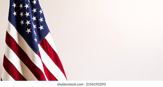 US Flag with copy space