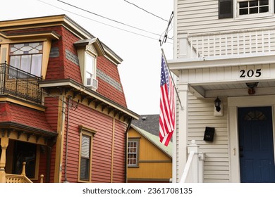 US flag proudly displayed at home symbolizes patriotism, pride, and independence - Powered by Shutterstock