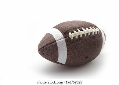 Us Football Ball On White Background