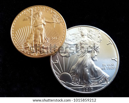 US Gold Eagle and Silver Eagle 1oz