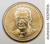US Gold Presidential Dollar Featuring Lyndon B Johnson