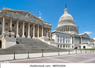 The US House Of Representatives And The Capitol Building Dome In Washington D.C.