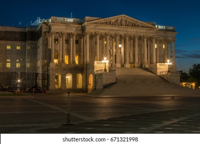 US House Of Representatives At Night