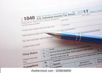 Us Individual 1040 Income Tax Return Stock Photo 1038246850 | Shutterstock