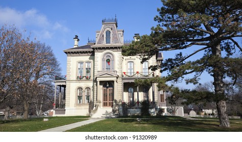 US Landmark - David Davis Mansion In Bloomington