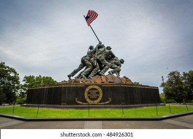 The US Marine Corps War Memorial In Arlington, Virginia.