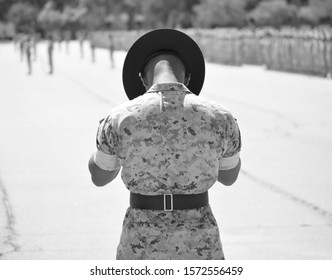 US Marine Drill Instructor At Parris Island, South Carolina. May 5, 2015