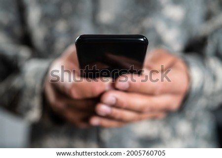US Military Soldier Smart Phone Espionage. Cyber War