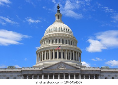 US National Capitol. American landmark in Washington, DC. United States Capitol.