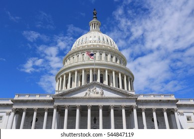US National Capitol in Washington, DC. American landmark.