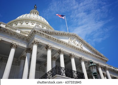 US National Capitol in Washington, DC. American landmark.