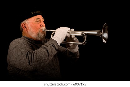 US Navy Bugle Player