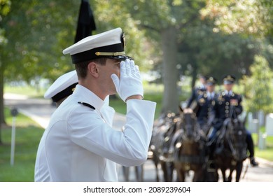 US Navy Honor Guard In Arlington.