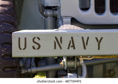 U.S Navy On Car Bumper