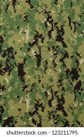 US Navy Working Uniform Aor 2 Digital Camouflage Fabric Texture Background