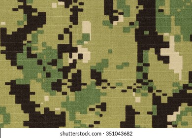 US Navy Working Uniform Aor 2 Digital Camouflage Fabric Texture Background