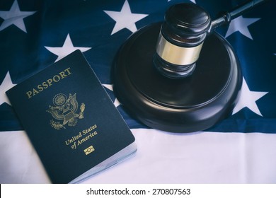 Us Passport, Law, Legal,citizenship,immigration Concept Image