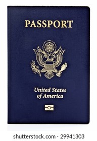  Us Passport On White