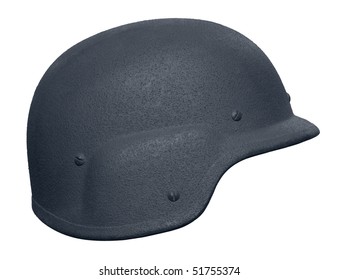 A US Police Kevlar Helmet. As Used By SWAT Teams.