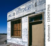 U.S. Post office in a ghost town in the middle of the desert 